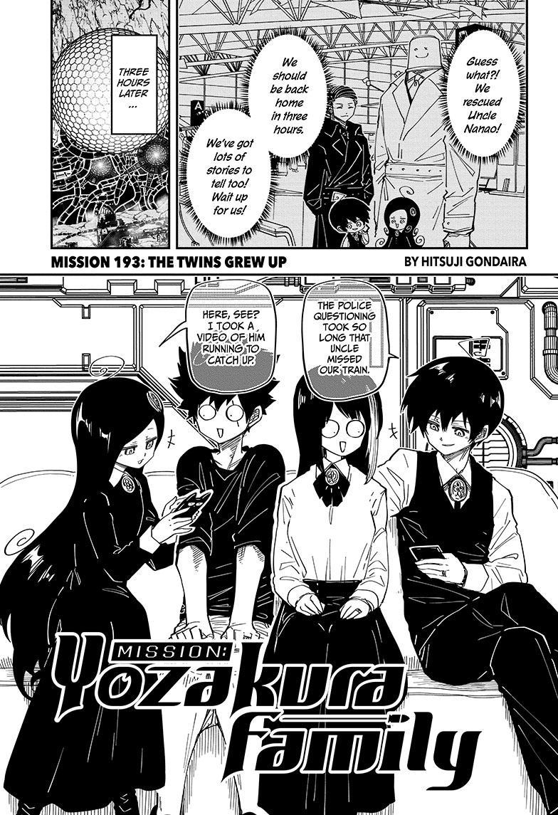 Yozakura Family Chapter 193 Page 1