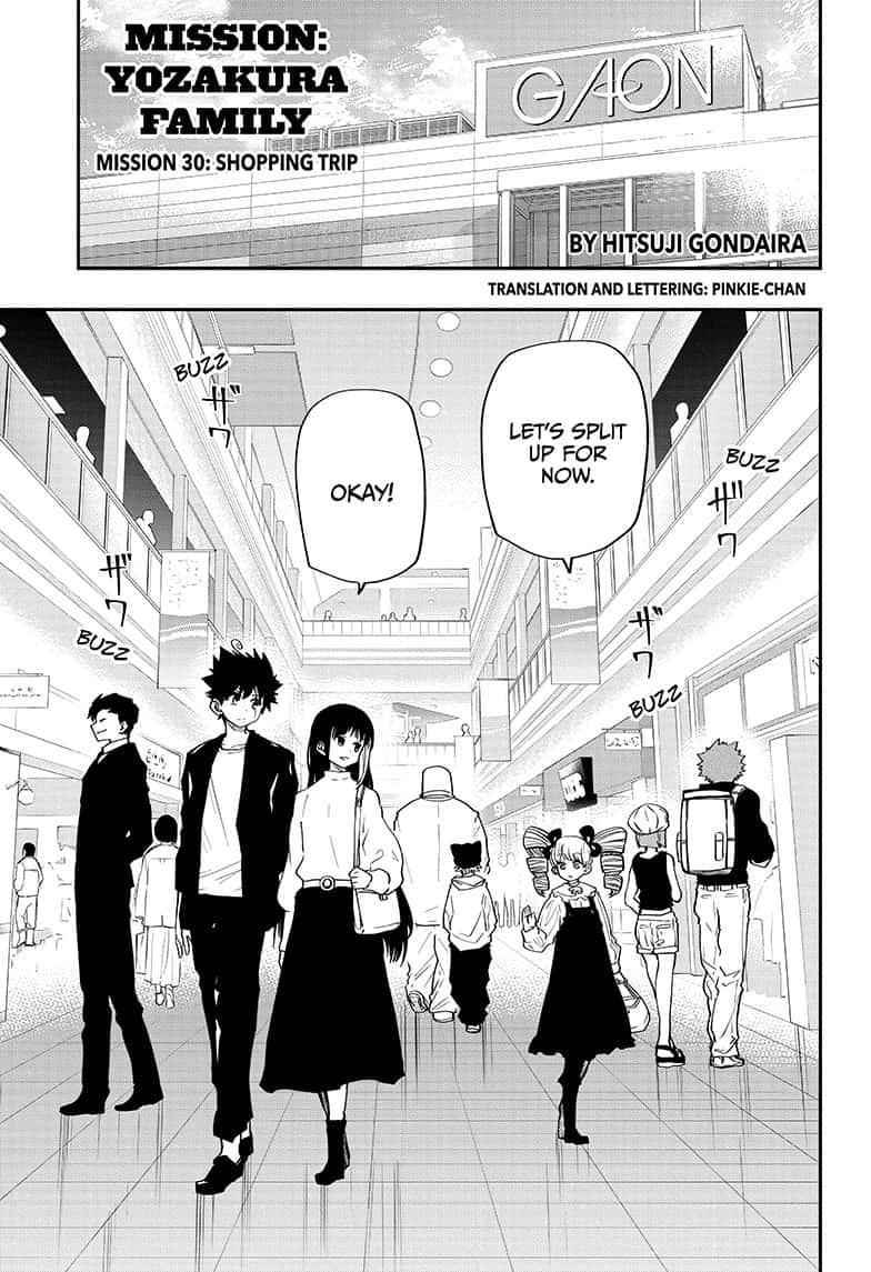 Yozakura Family Chapter 30 Page 1