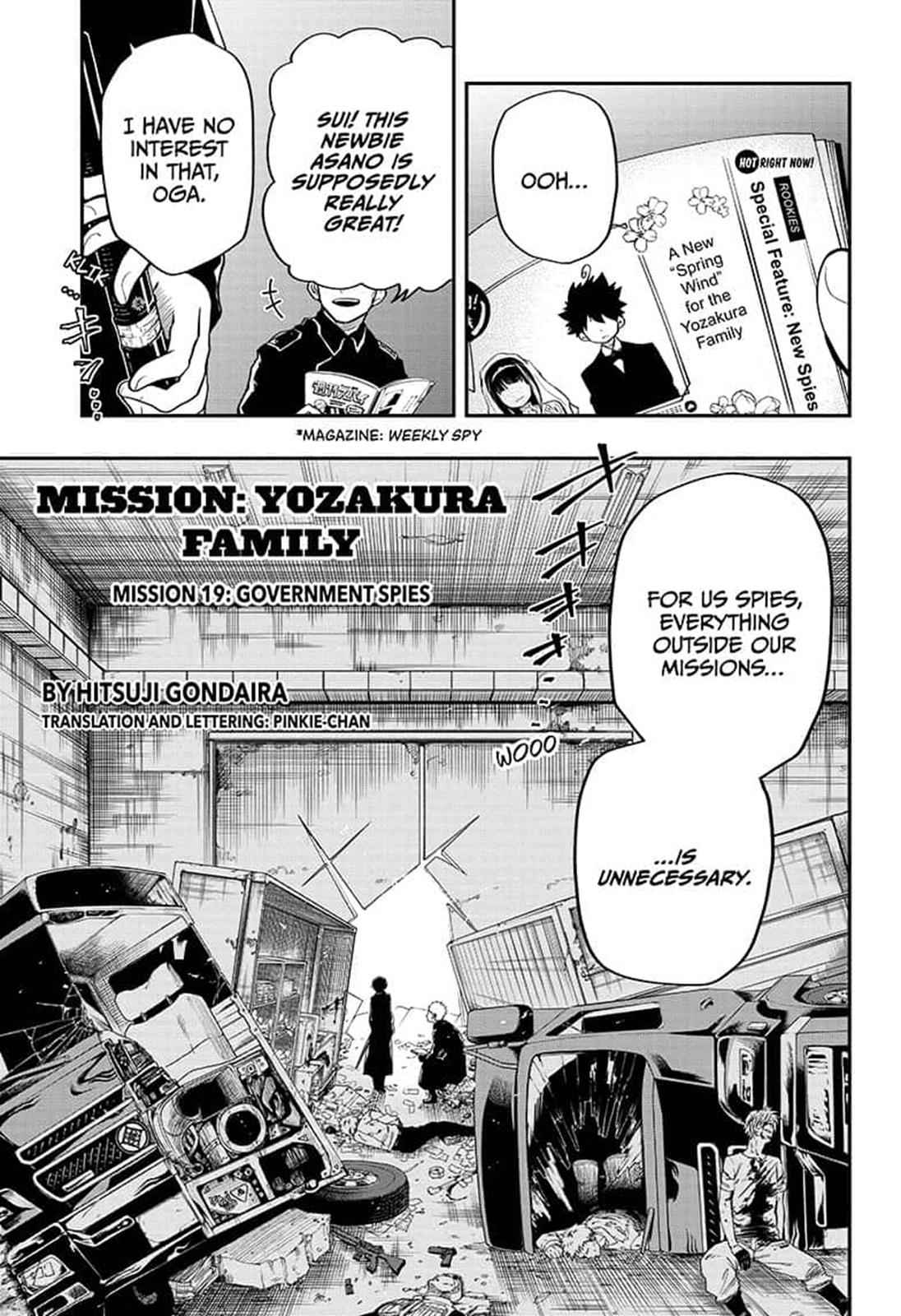 Yozakura Family Chapter 19 Page 1
